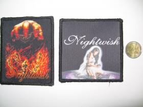 Nightwish ofsetová nášivka po krajoch obšívaná  cca. 9x9cm  cena za 1ks!!!